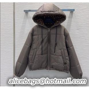 Spot Bulk Louis Vuitton Cotton-padded Jacket LV102504 Grey 2025
