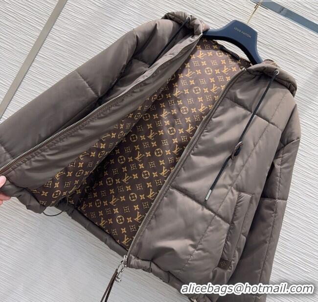 Spot Bulk Louis Vuitton Cotton-padded Jacket LV102504 Grey 2025