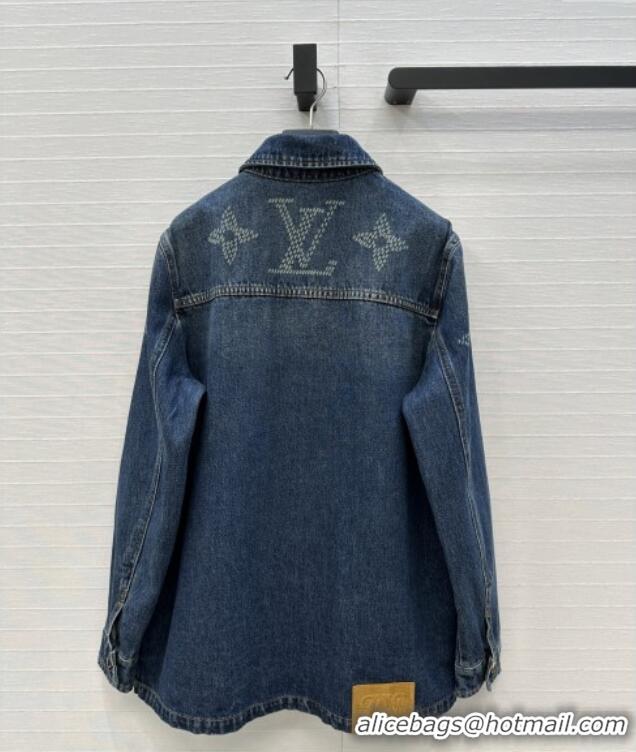 Grade Quality Louis Vuitton Denim Shirt LV102509 Blue 2025