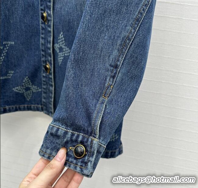 Grade Quality Louis Vuitton Denim Shirt LV102509 Blue 2025