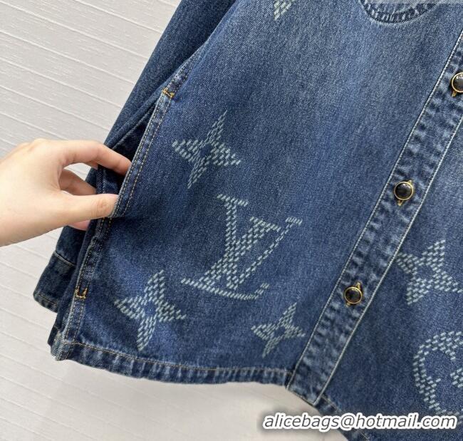 Grade Quality Louis Vuitton Denim Shirt LV102509 Blue 2025