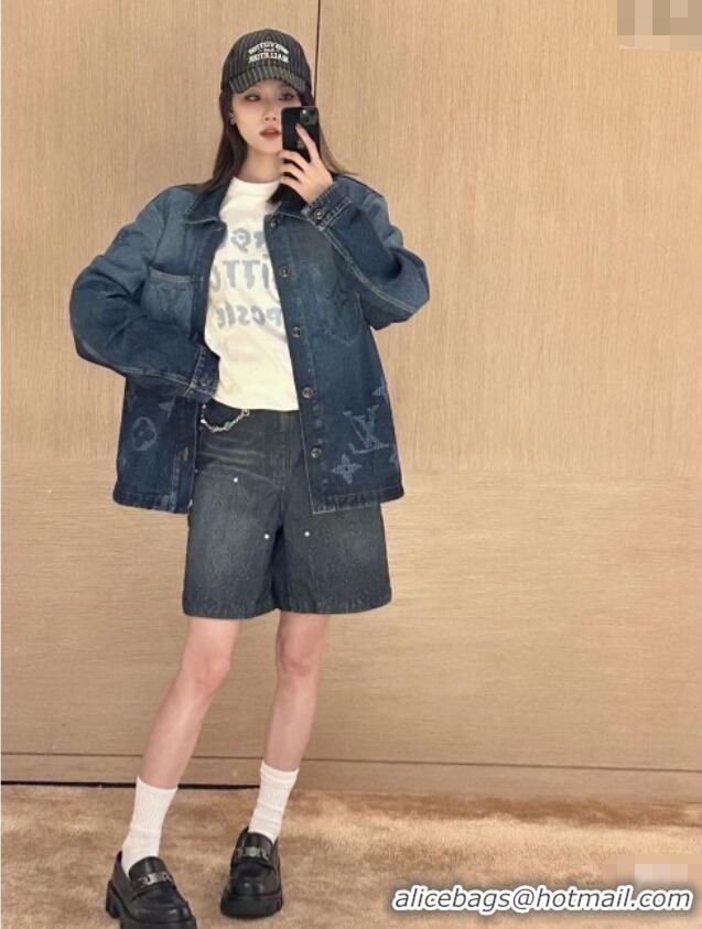 Grade Quality Louis Vuitton Denim Shirt LV102509 Blue 2025