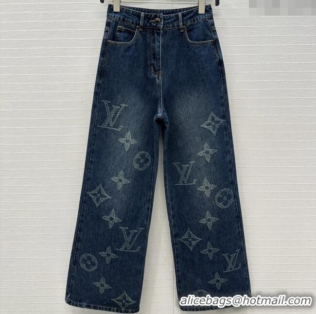Well Crafted Louis Vuitton Denim Jeans LV102510 Blue 2025