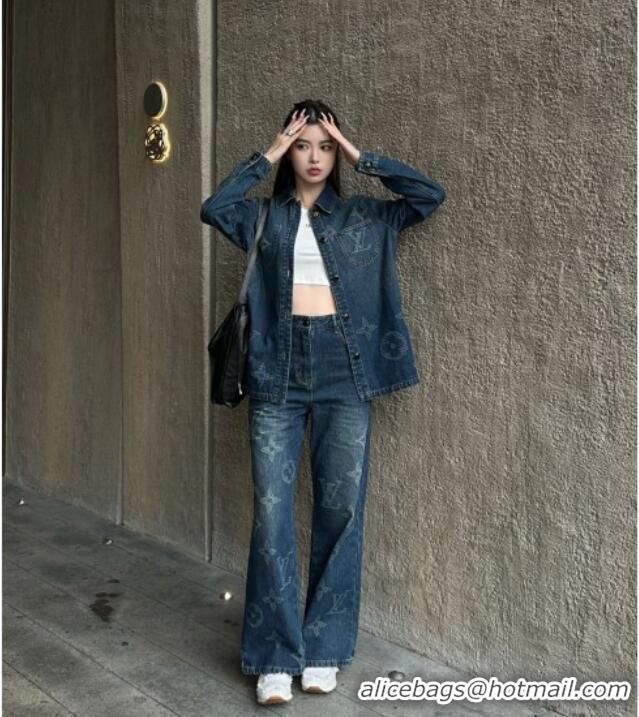 Well Crafted Louis Vuitton Denim Jeans LV102510 Blue 2025