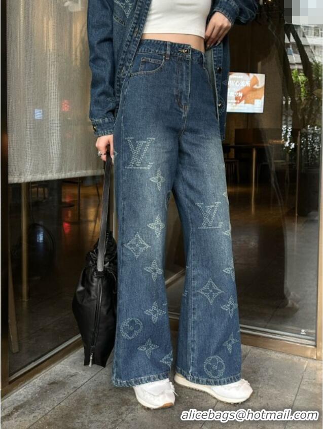 Well Crafted Louis Vuitton Denim Jeans LV102510 Blue 2025