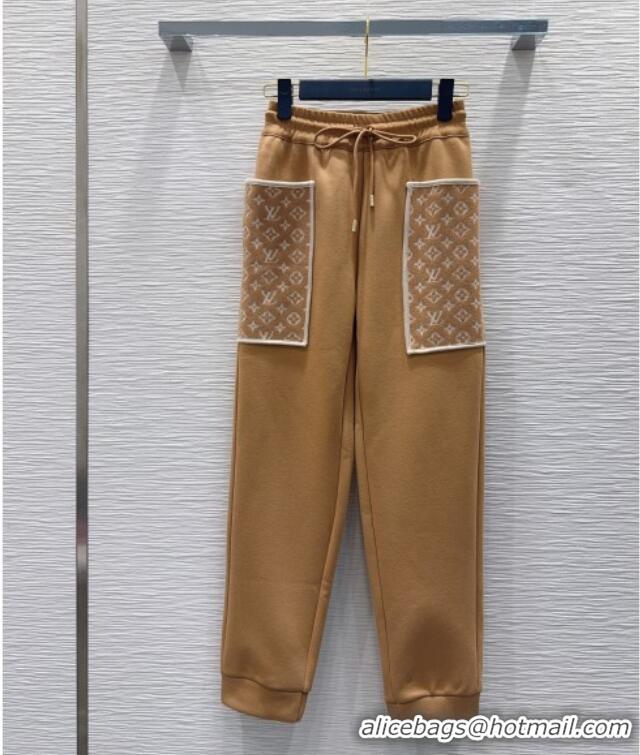 Best Grade Louis Vuitton Monogram Accent Pants LV102906 Beige 2025