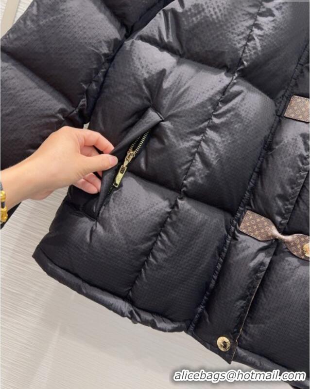 Classic Specials Louis Vuitton Monogram Accent Pillow Puffer Down Jacket LV102510 Black 2025