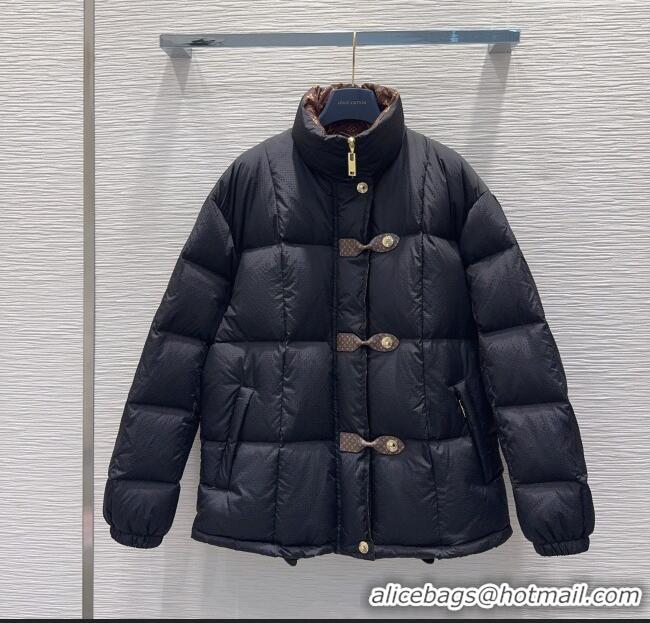 Classic Specials Louis Vuitton Monogram Accent Pillow Puffer Down Jacket LV102510 Black 2025