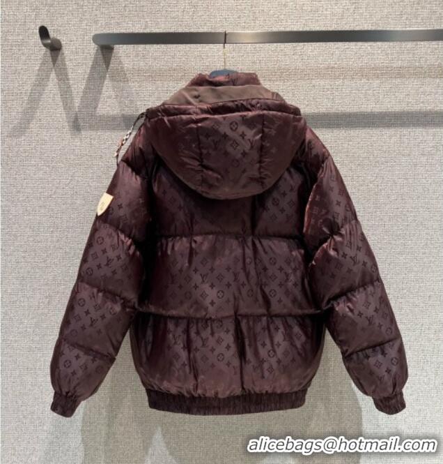 Best Price Louis Vuitton Cotton-padded Jacket LV102511 Dark Brown 2025
