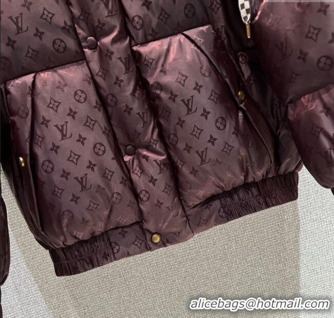 Best Price Louis Vuitton Cotton-padded Jacket LV102511 Dark Brown 2025
