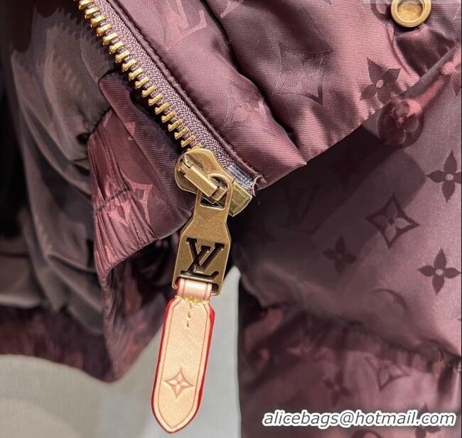 Best Price Louis Vuitton Cotton-padded Jacket LV102511 Dark Brown 2025