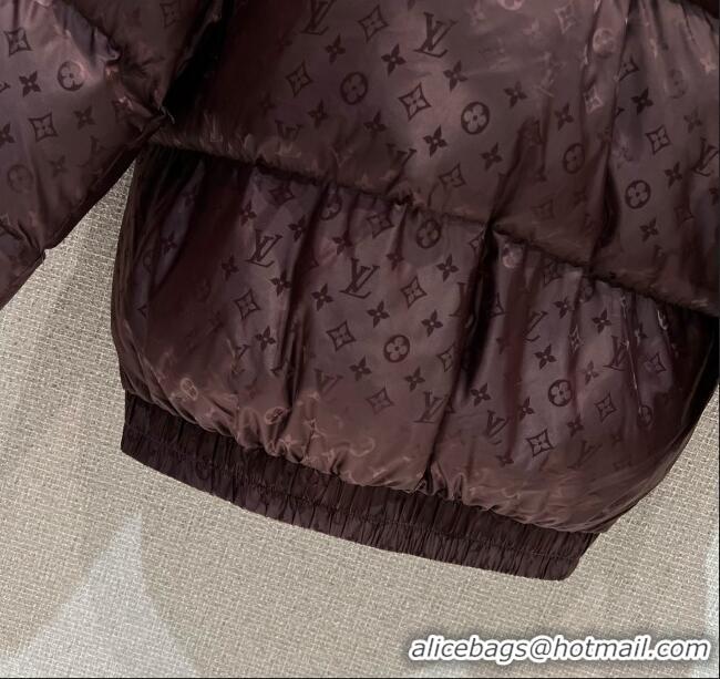 Best Price Louis Vuitton Cotton-padded Jacket LV102511 Dark Brown 2025