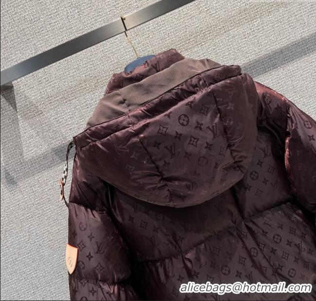 Best Price Louis Vuitton Cotton-padded Jacket LV102511 Dark Brown 2025