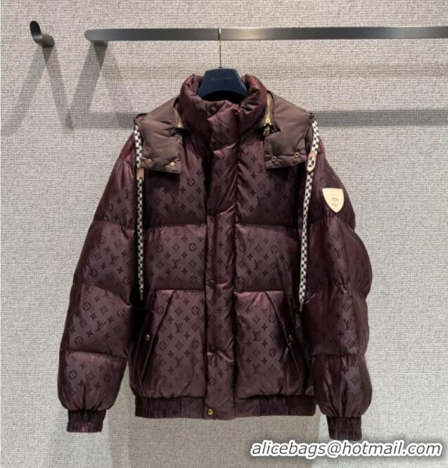 Best Price Louis Vuitton Cotton-padded Jacket LV102511 Dark Brown 2025