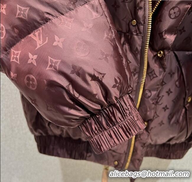Best Price Louis Vuitton Cotton-padded Jacket LV102511 Dark Brown 2025