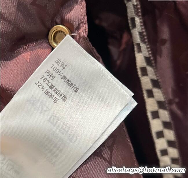 Best Price Louis Vuitton Cotton-padded Jacket LV102511 Dark Brown 2025