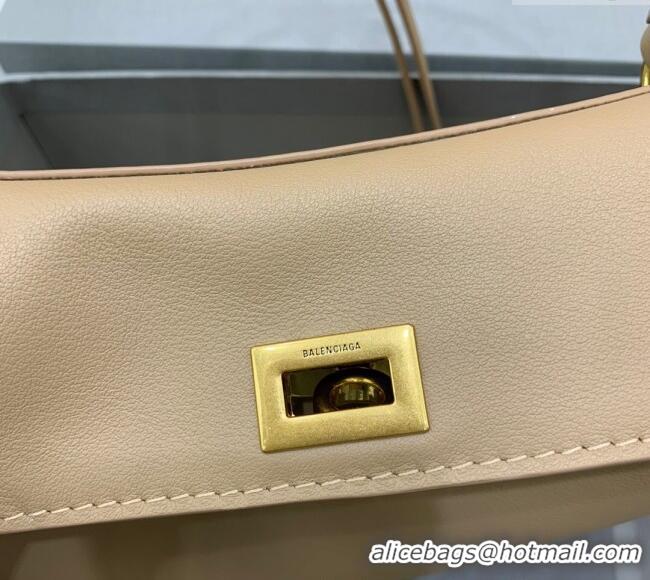 Spot Discount Balenciaga Rodeo Mini Handbag In Smooth Calfskin 78972 Latte Beige/Gold