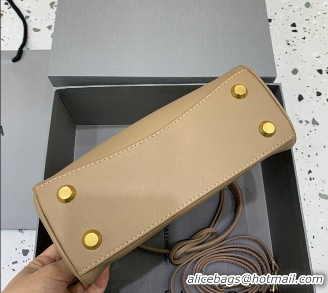 Spot Discount Balenciaga Rodeo Mini Handbag In Smooth Calfskin 78972 Latte Beige/Gold