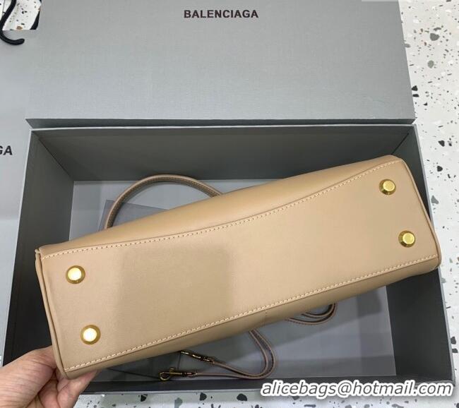 Market Sells Balenciaga Rodeo Medium Handbag In Smooth Calfskin 78972 Latte Beige/Gold