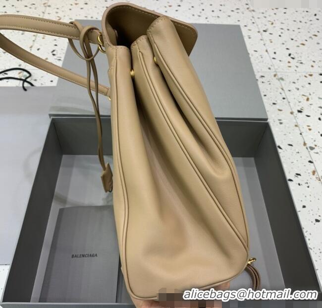 Market Sells Balenciaga Rodeo Large Handbag in smooth calfskin 78972 Latte Beige/Gold