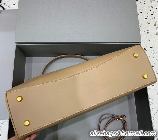 Market Sells Balenciaga Rodeo Large Handbag in smooth calfskin 78972 Latte Beige/Gold