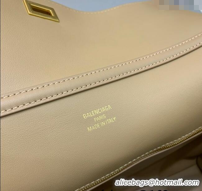 Market Sells Balenciaga Rodeo Large Handbag in smooth calfskin 78972 Latte Beige/Gold