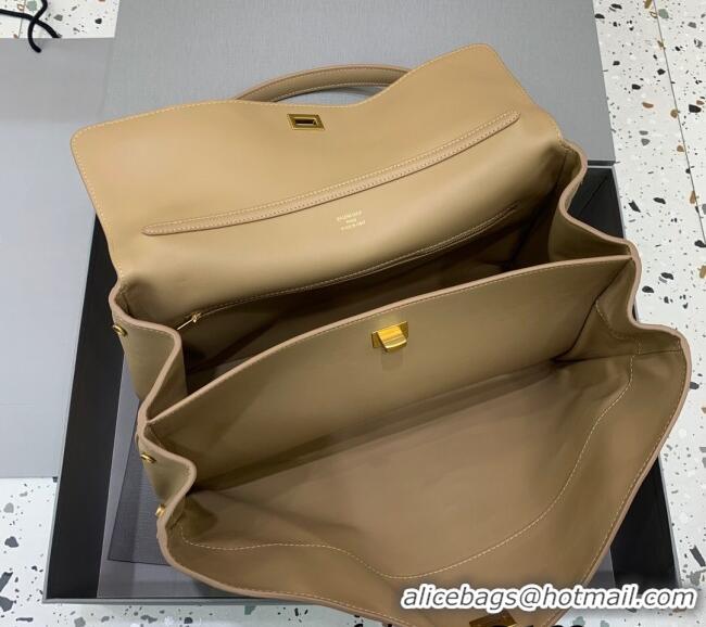 Market Sells Balenciaga Rodeo Large Handbag in smooth calfskin 78972 Latte Beige/Gold