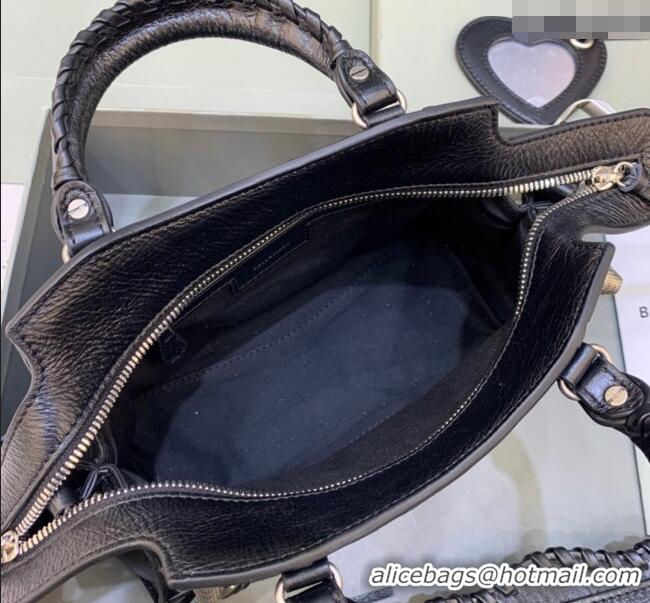 Spot Wholesale Balenciaga Neo Cagole XS Lambskin Top Handle Bag 638515 Black/Aged Silver 2025