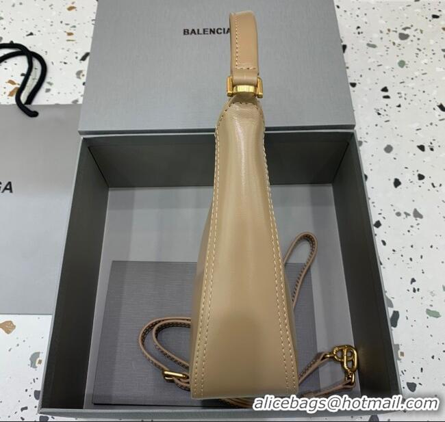 Modern Classic Balenciaga Mini Hobo Bag in Lambskin 801928880 Beige 2025