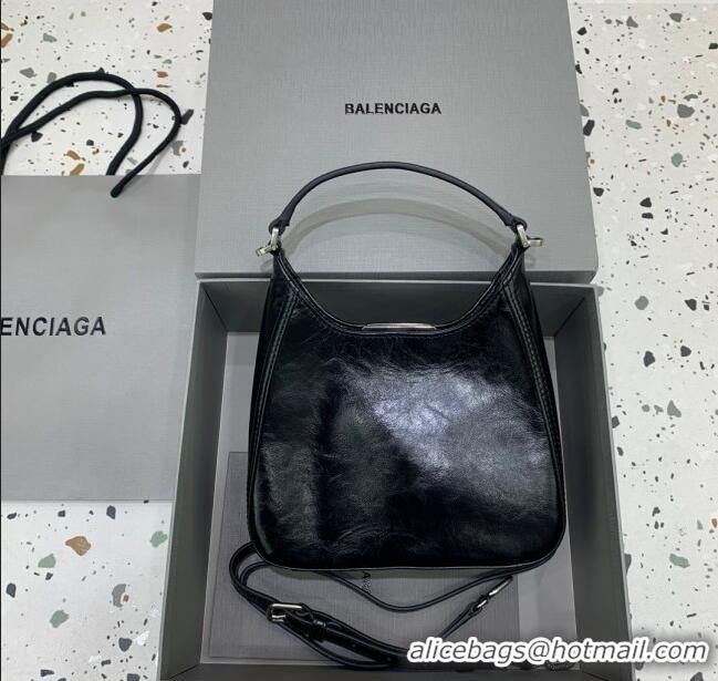 Market Sells Balenciaga Mini Hobo Bag in Lambskin 801928880 Black 2025