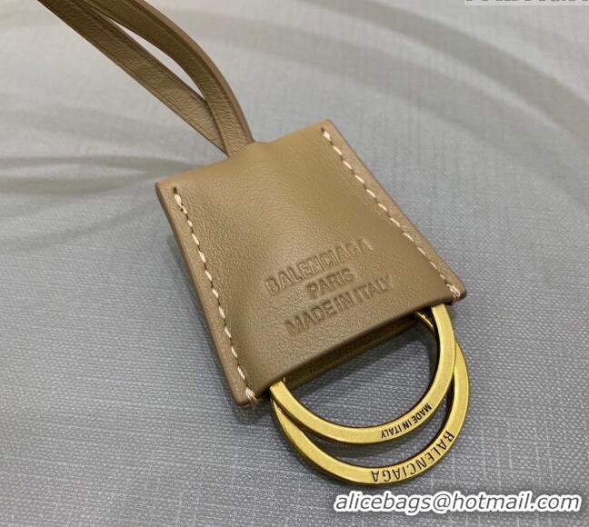 Luxury New Balenciaga Bel Air Small Hobo Bag in smooth calfskin 78972 latte beige aged-gold hardware 2025