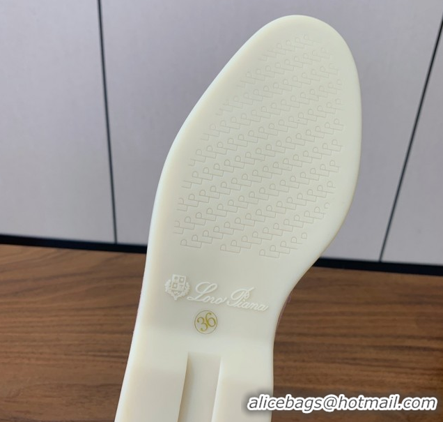 Crafted Loro Piana Summer Charms Walk Loafer in Suede LP110405 1971 Pink 2025