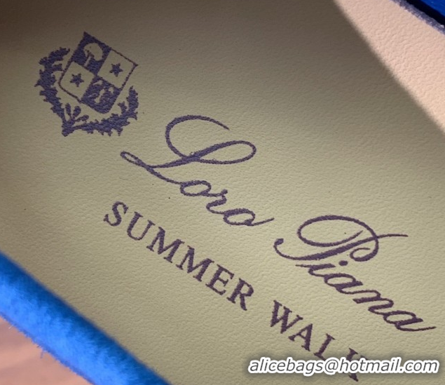 Unique Style Loro Piana Summer Charms Walk Loafer in Suede LP110406 Blue 2025