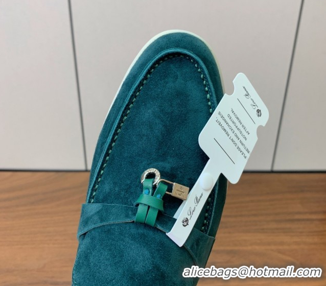 Purchase Loro Piana Summer Charms Walk Loafer in Suede LP110407 Green 2025