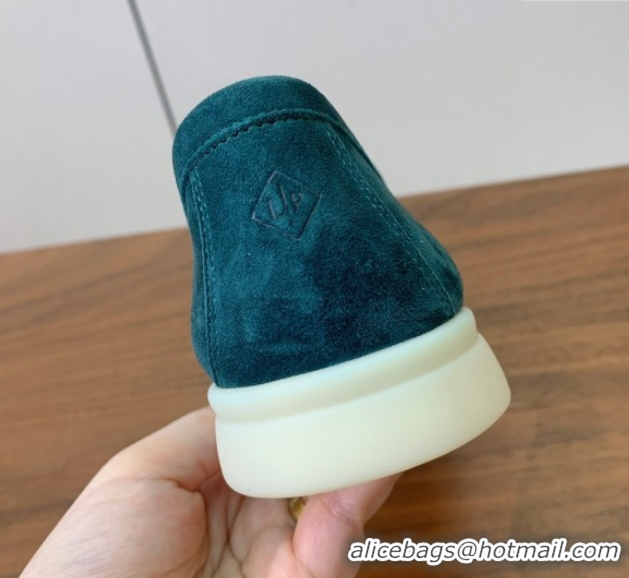 Purchase Loro Piana Summer Charms Walk Loafer in Suede LP110407 Green 2025