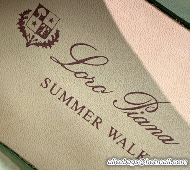 Perfect Loro Piana Summer Charms Walk Loafer in Suede LP110409 Light Green 2025