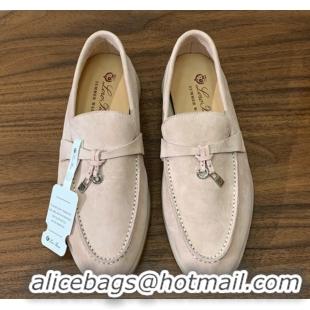 Unique Style Loro Piana Summer Charms Walk Loafer in Suede LP110416 Beige 2025