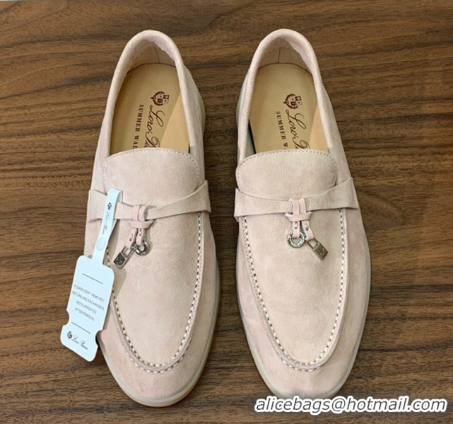 Unique Style Loro Piana Summer Charms Walk Loafer in Suede LP110416 Beige 2025