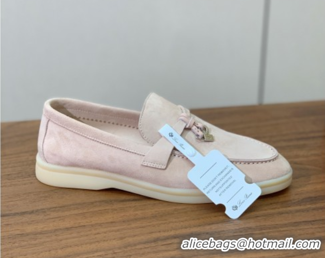 Unique Style Loro Piana Summer Charms Walk Loafer in Suede LP110416 Beige 2025