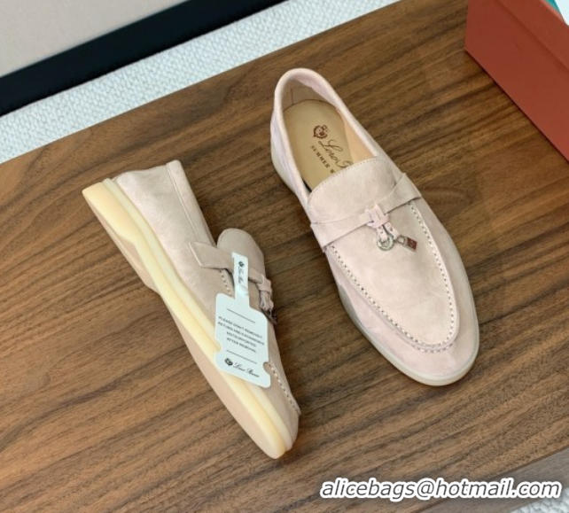 Unique Style Loro Piana Summer Charms Walk Loafer in Suede LP110416 Beige 2025