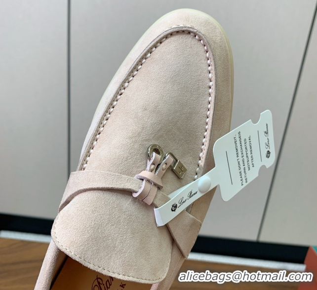 Unique Style Loro Piana Summer Charms Walk Loafer in Suede LP110416 Beige 2025