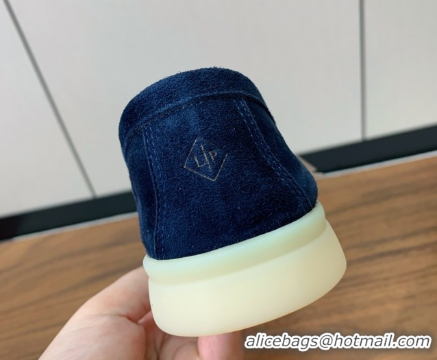 Top Quality Loro Piana Summer Charms Walk Loafer in Suede LP110418 Deep Blue 2025