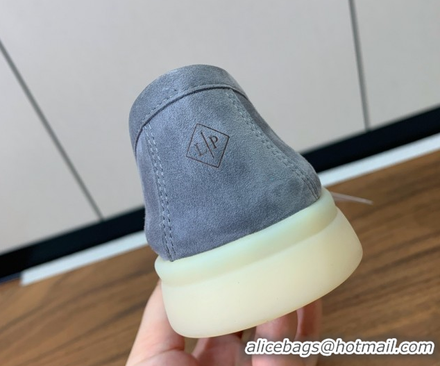 Affordable Price Loro Piana Summer Charms Walk Loafer in Suede LP110420 Grey 2025