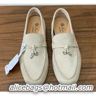 AAAAA Loro Piana Summer Charms Walk Loafer in Suede LP110421 Apricot 2025