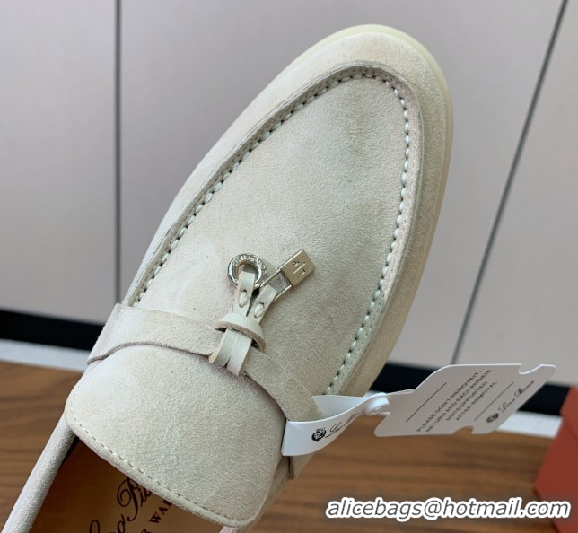 AAAAA Loro Piana Summer Charms Walk Loafer in Suede LP110421 Apricot 2025