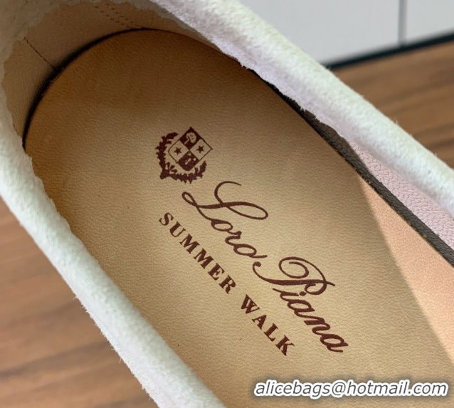 AAAAA Loro Piana Summer Charms Walk Loafer in Suede LP110421 Apricot 2025