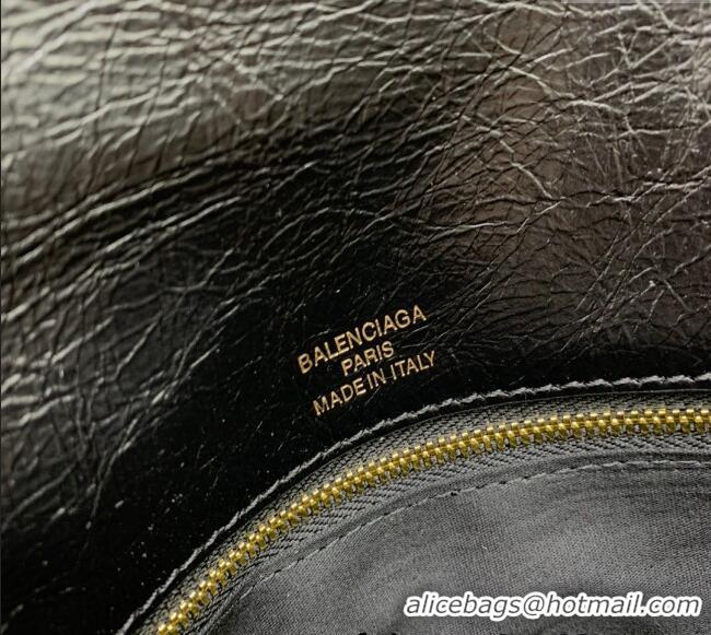 Famous Brand Balenciaga BB Soft Small Flap Bag in peach calfskin 48086 black aged-gold hardware 2025
