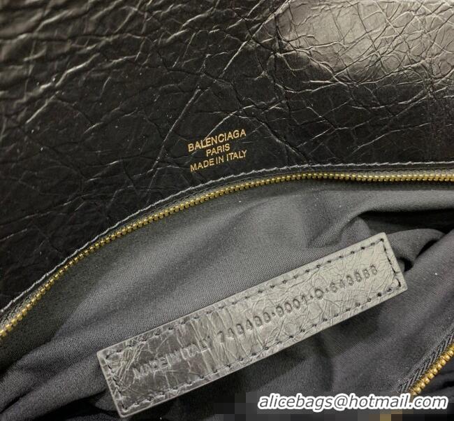 Buy Discount Balenciaga BB Soft Large Flap Bag in peach calfskin 48087 black aged-gold hardware 2025