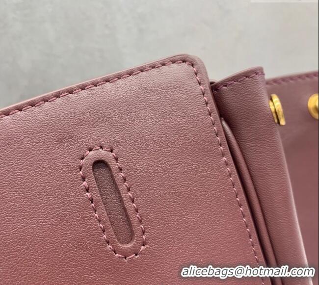 Inexpensive Balenciaga Bel Air Small Carry All Bag in smooth calfskin 48089 dark burgundy aged-gold hardware 2025