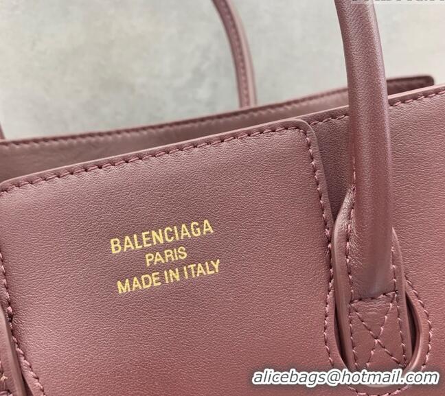 Inexpensive Balenciaga Bel Air Small Carry All Bag in smooth calfskin 48089 dark burgundy aged-gold hardware 2025